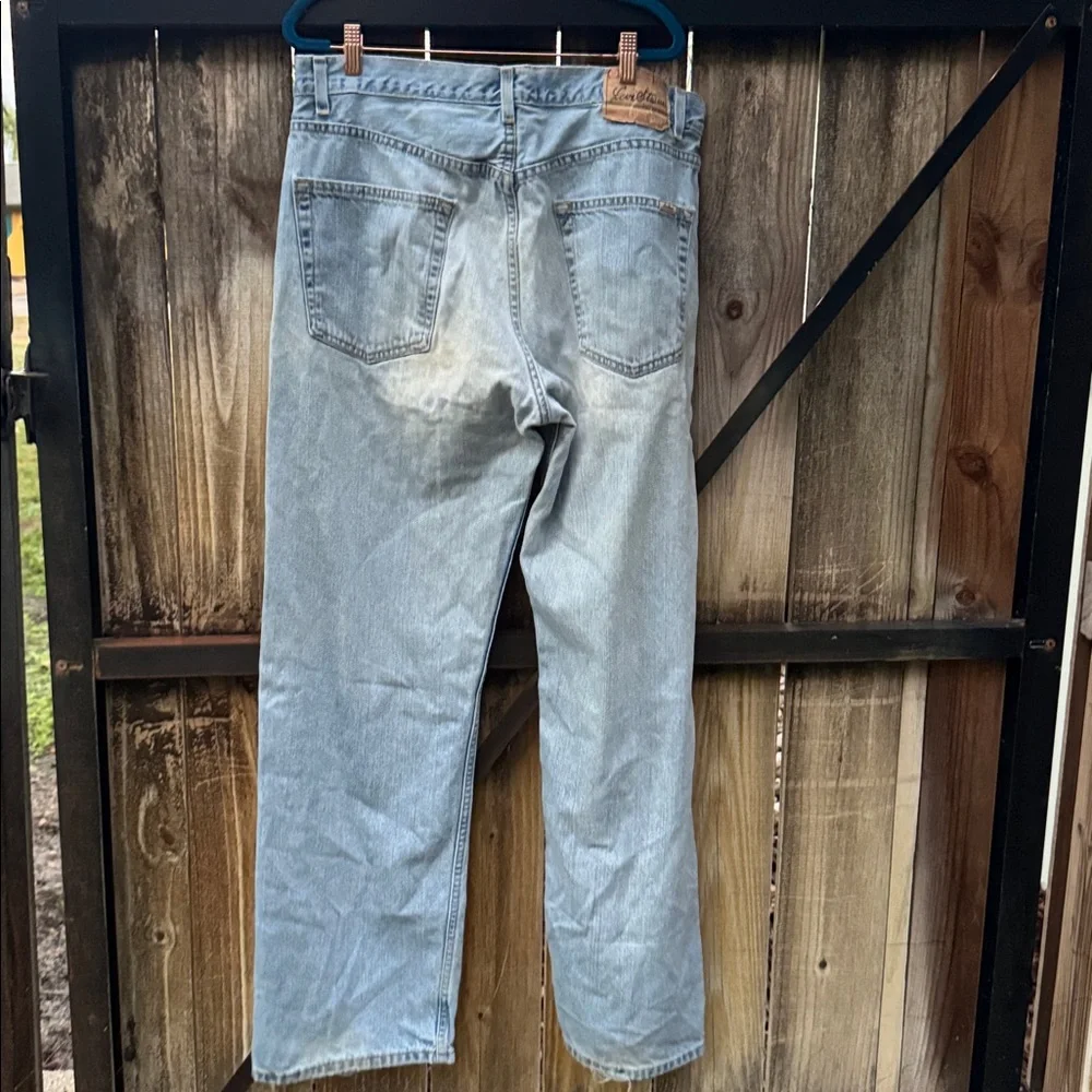 Levi Strauss Signature Loose Straight Jeans, light wash, size 36x34 - Picture 4 of 5